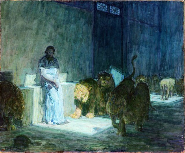 Daniel in the Lions' Den by Henry Ossawa Tanner