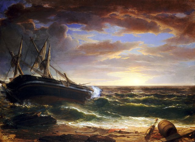 The Stranded Ship by Asher Brown Durand