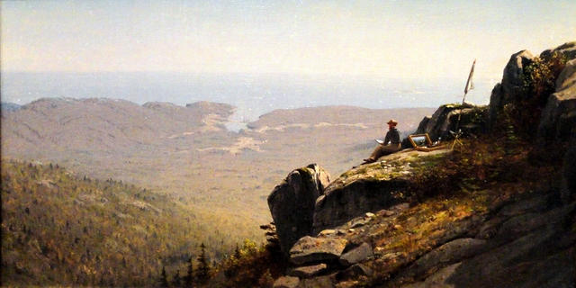 The Artist Sketching at Mount Desert, Maine by Sanford Robinson Gifford