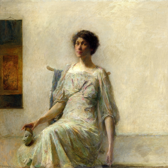 Lady with a Mask by Thomas Dewing