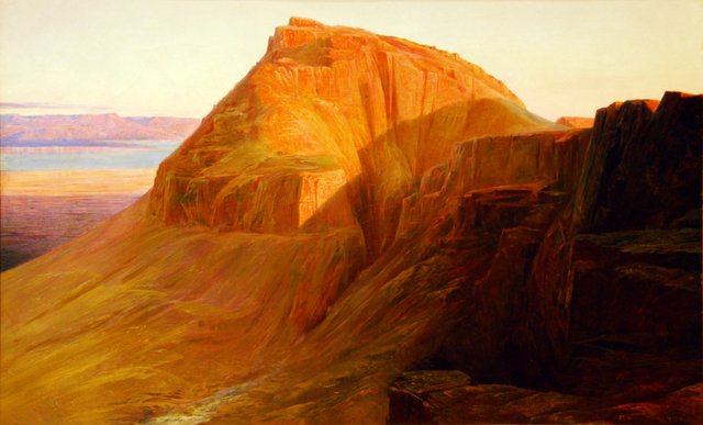 Masada on the Dead Sea by Edward Lear