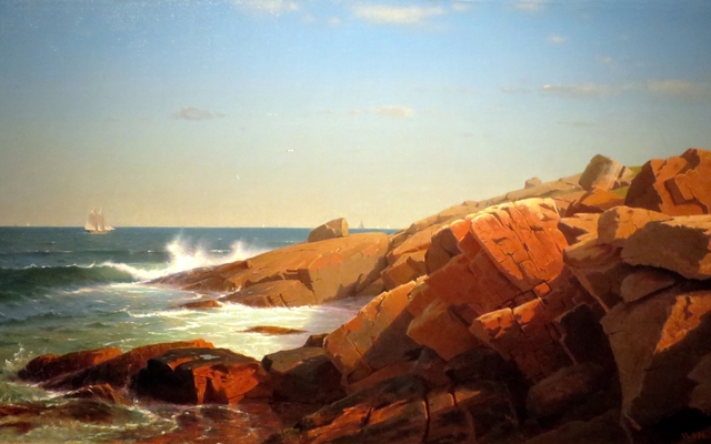 Indian Rock, Narragansett, Rhode Island by William Stanley Haseltine