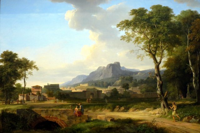 A Capriccio of Rome with the Finish of a Marathon by Pierre-Henri de Valenciennes