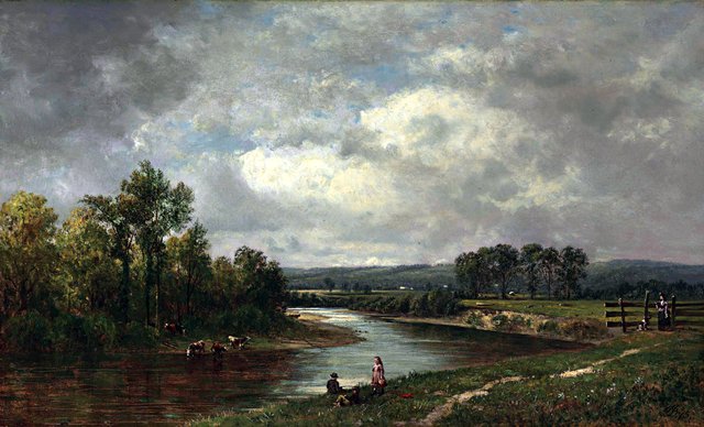 Connecticut River at South Lancaster, New Hampshire by David Johnson
