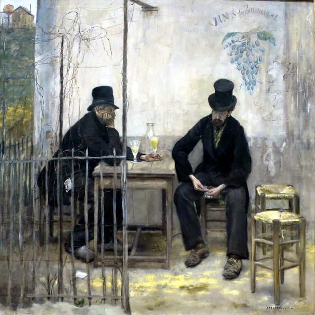 The Absinthe Drinkers by Jean-François Raffaëlli