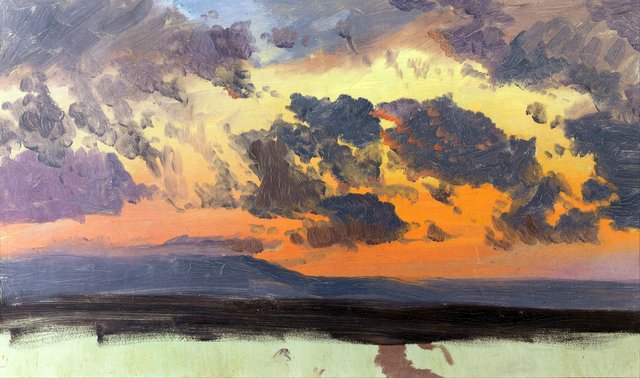 Sky at sunset, Jamaica, West Indies by Frederic Edwin Church