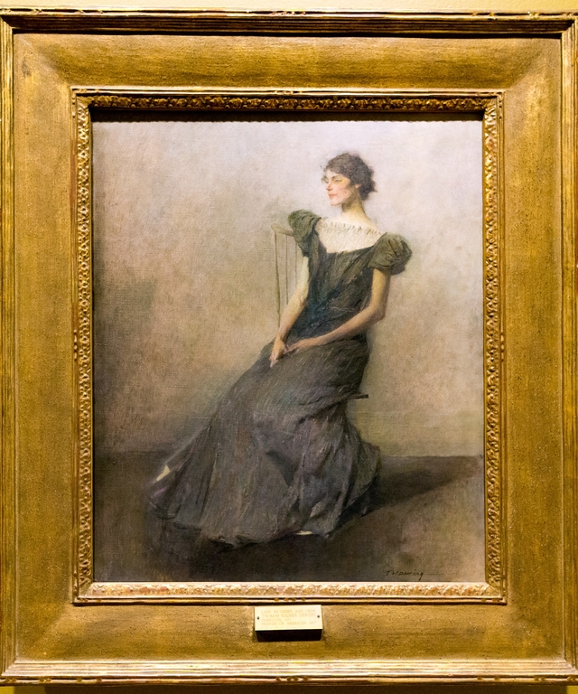 Lady in Green and Gray by Thomas Dewing