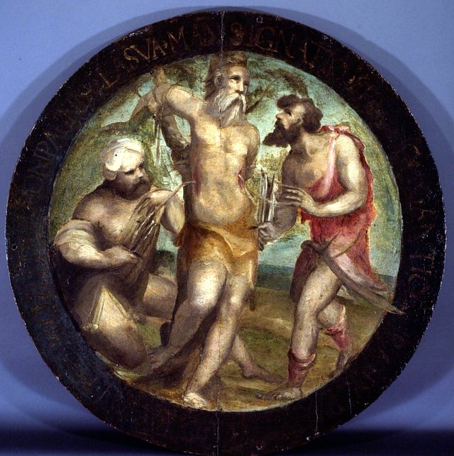 Saint Ignatius of Antioch Disemboweled by Trajan's Torturers by Domenico Beccafumi
