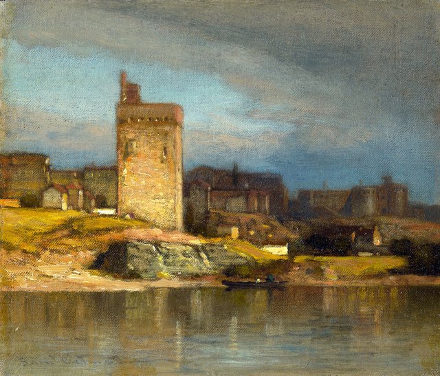 Old Tower at Avignon by Samuel Colman