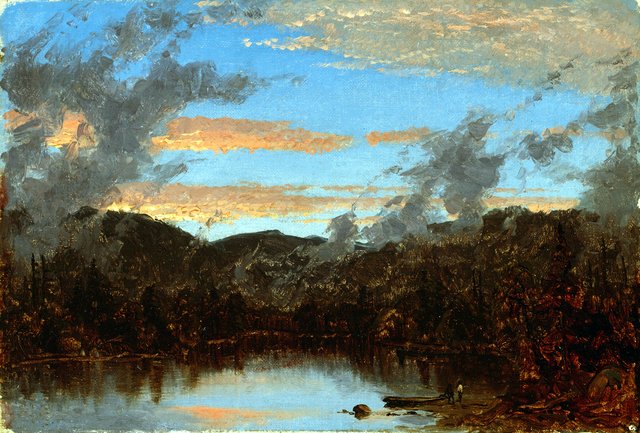 Mist Rising at Sunset in the Catskills by Sanford Robinson Gifford