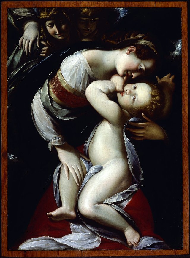 Virgin and Child with Angels by Giulio Cesare Procaccini