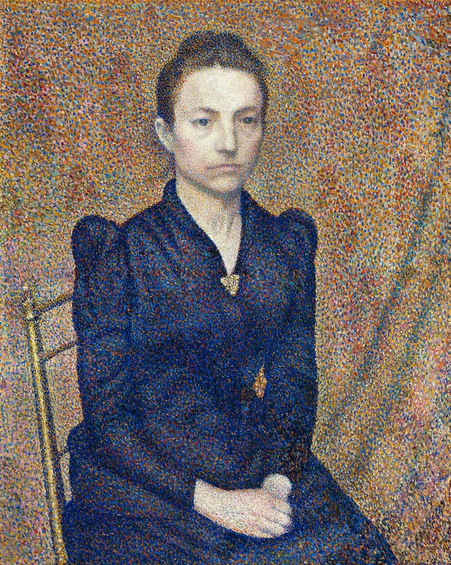 Portrait of the Artist's Sister by Georges Lemmen