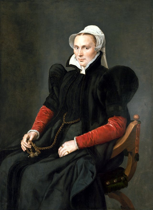 Portrait of a Seated Woman by Antonis Mor