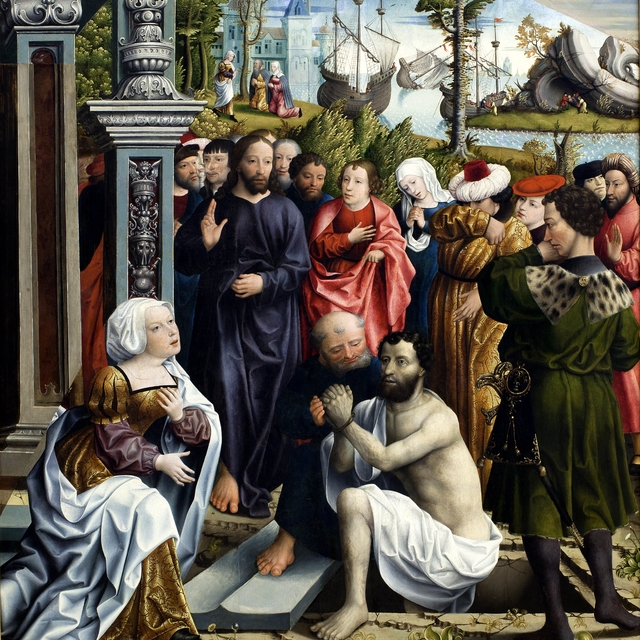 The Raising of Lazarus by Master of the Legend of the Magdalene