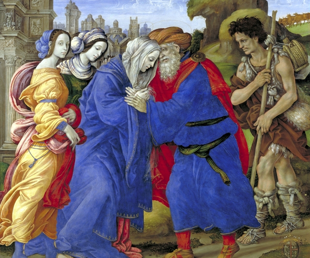 The Meeting of Joachim and Anne outside the Golden Gate of Jerusalem by Filippino Lippi