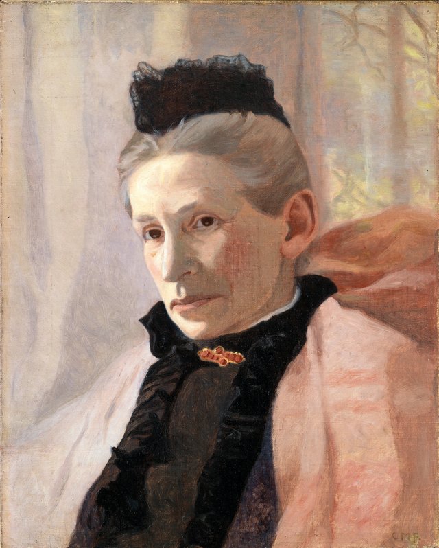 Frederikke von Scholten, née Arendrup, the Artist's Mother-in-Law by Christian Mourier-Petersen