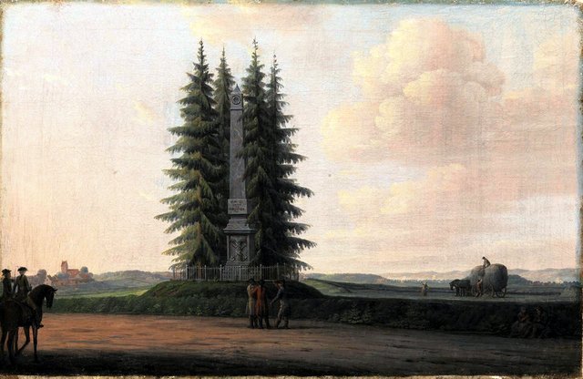 The Obelisk erected in Honour of the Statesman J.H.E. Bernstorff in Gentofte, North of Copenhagen by Eric Paulsen