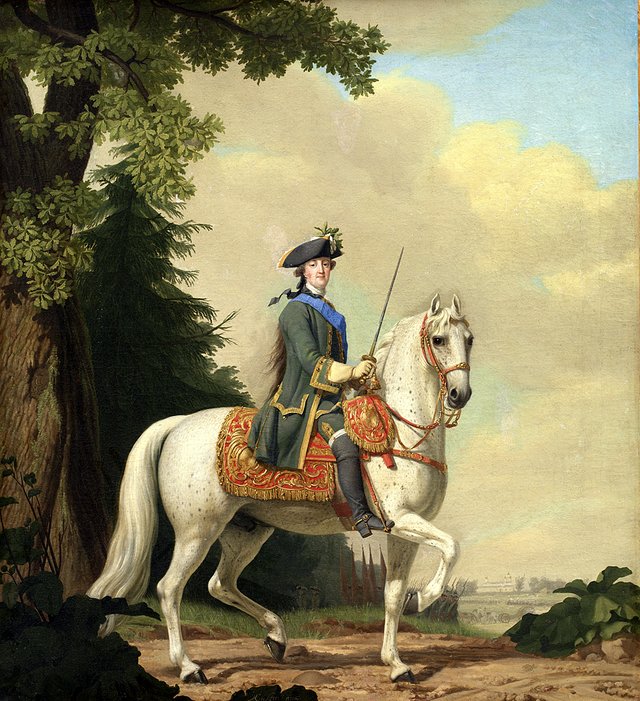 Catharina II of Russia and her stallion Brillante by Vigilius Eriksen