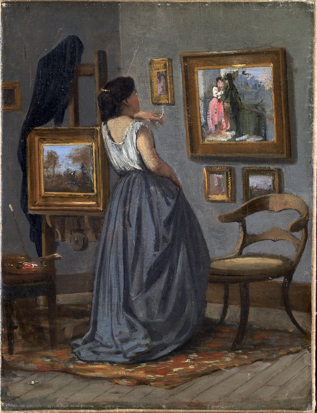 A Lady in the Studio by David Jacobsen
