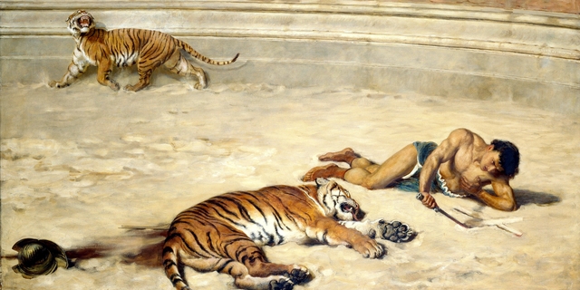 A Roman holiday by Briton Rivière