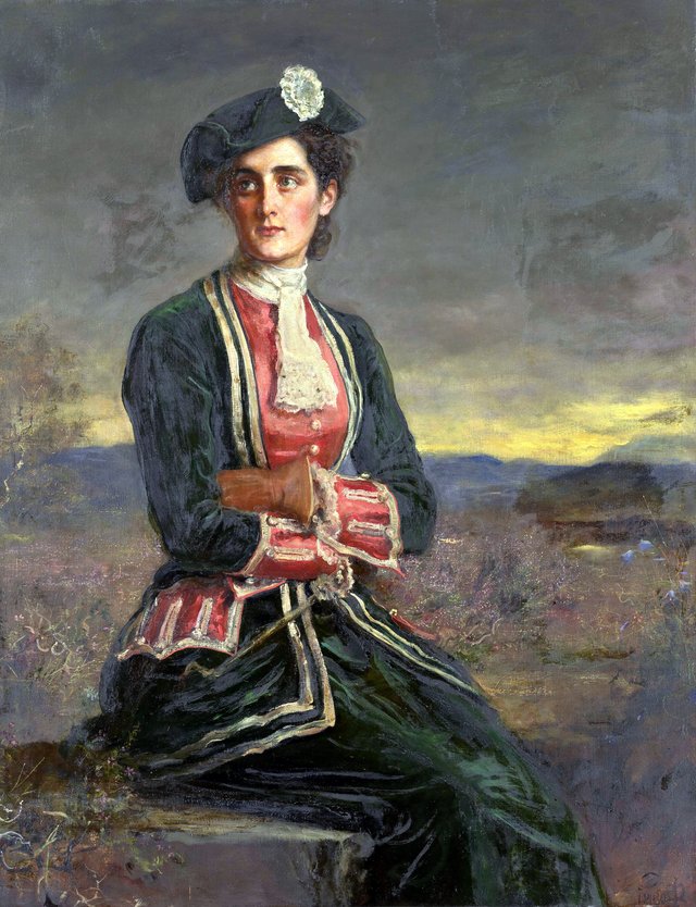 Diana Vernon by John Everett Millais