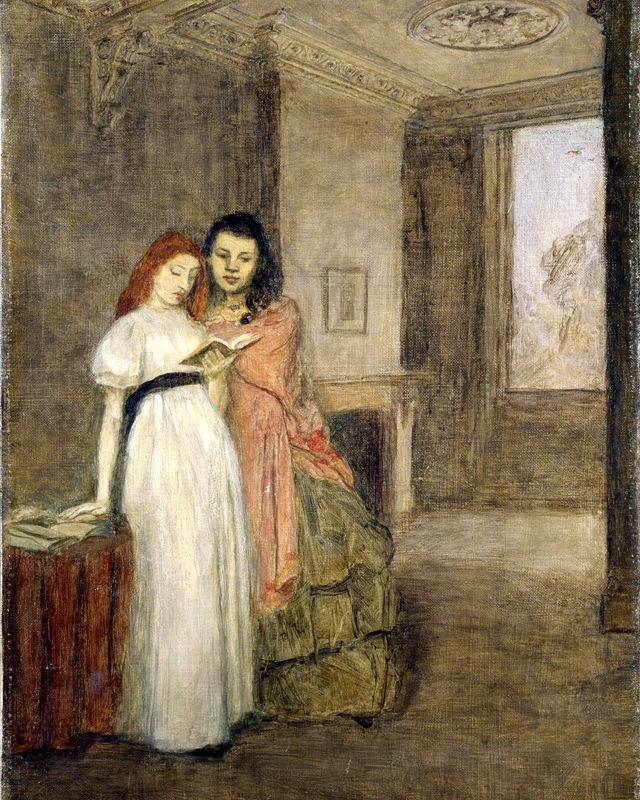 Interior with figures by Gwen John
