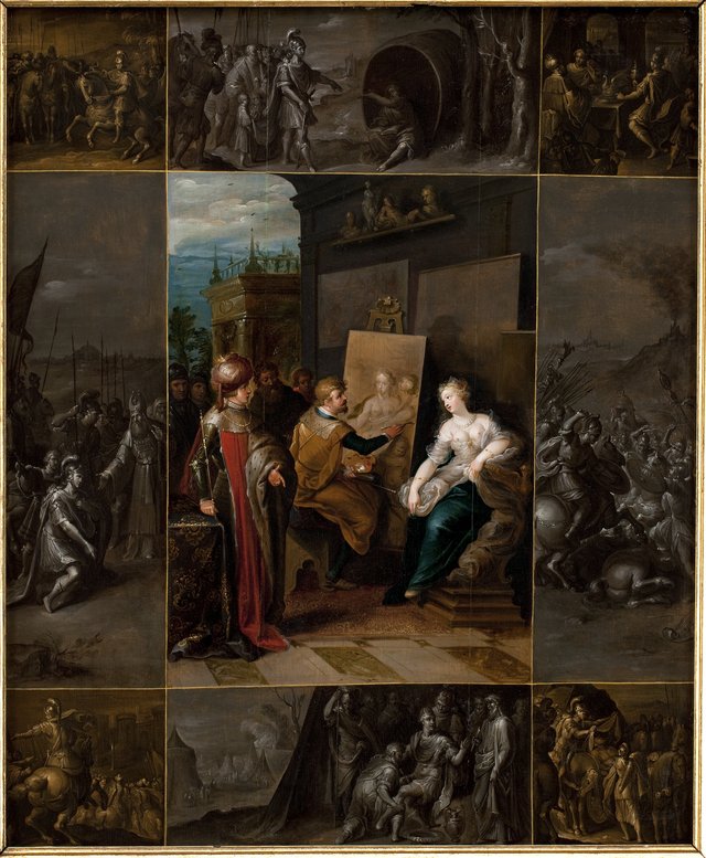 Apelles Painting Campaspe by Frans Francken the Younger