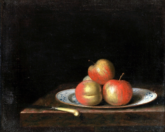 Still Life with Apples on an 'East Indian' Plate by Johan Hörner