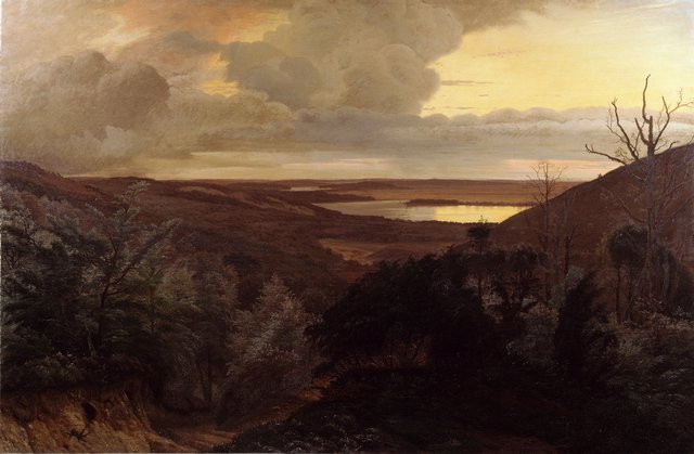 Late Evening near Himmelbjerget, Jutland by Vilhelm Kyhn