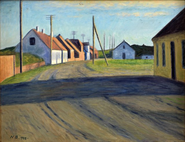 Road in a small town. Strande by Niels Bjerre