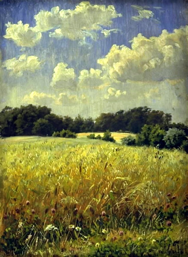 En havremark by Hans Michael Therkildsen