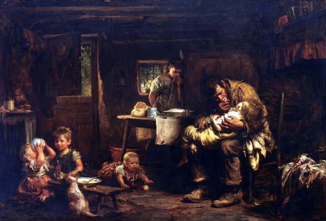 The widower by Luke Fildes