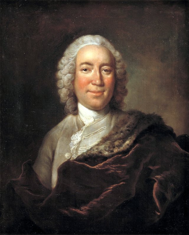 Gerhard Morell, Keeper of the Royal Danish Kunstkammer by Johann Salomon Wahl