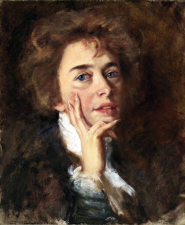 Self-Portrait with Jabot by Alice Pike Barney