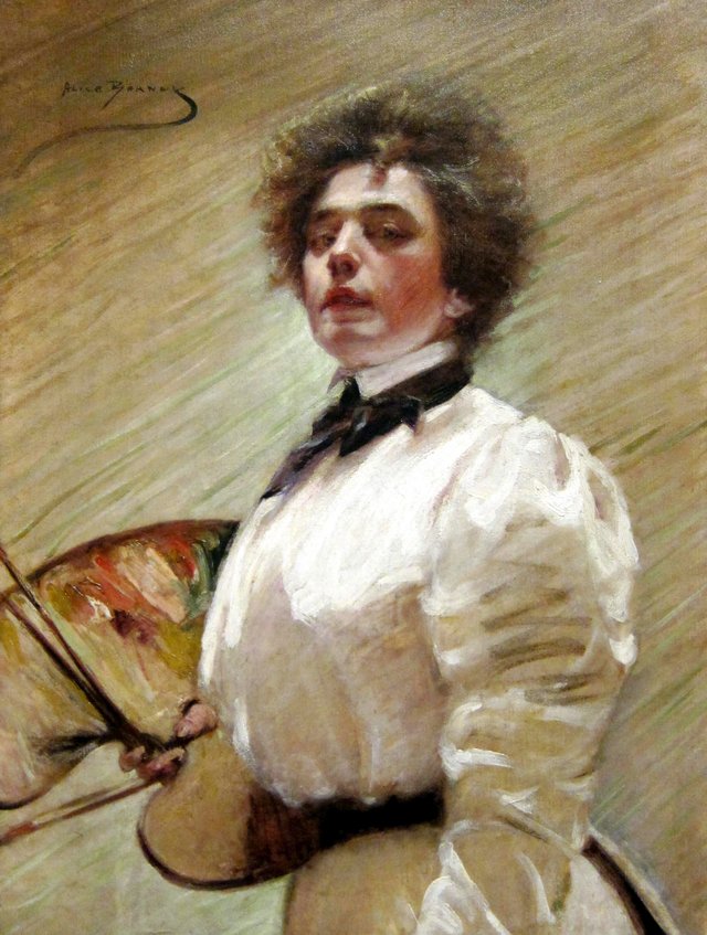 Self-Portrait with Palette by Alice Pike Barney