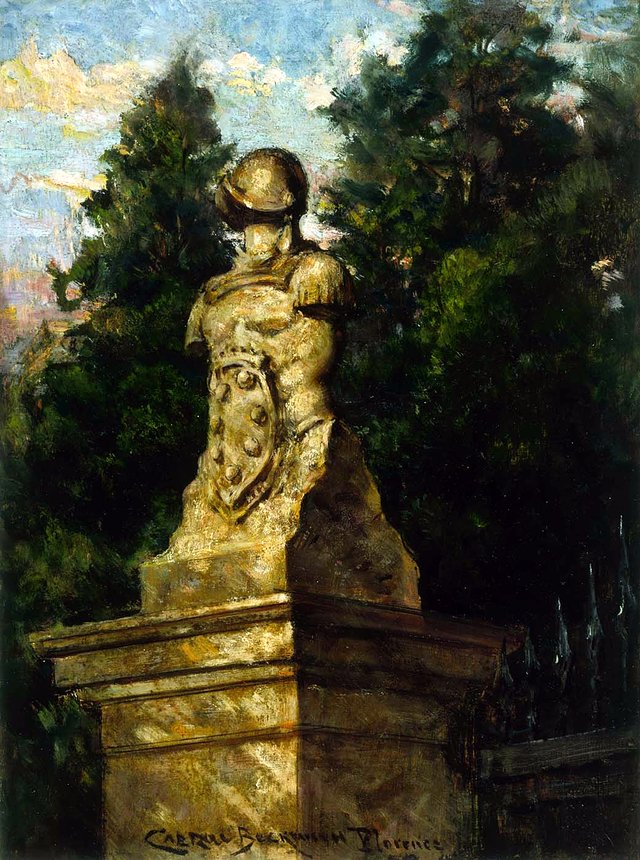 Modigliani Gate Post by James Carroll Beckwith