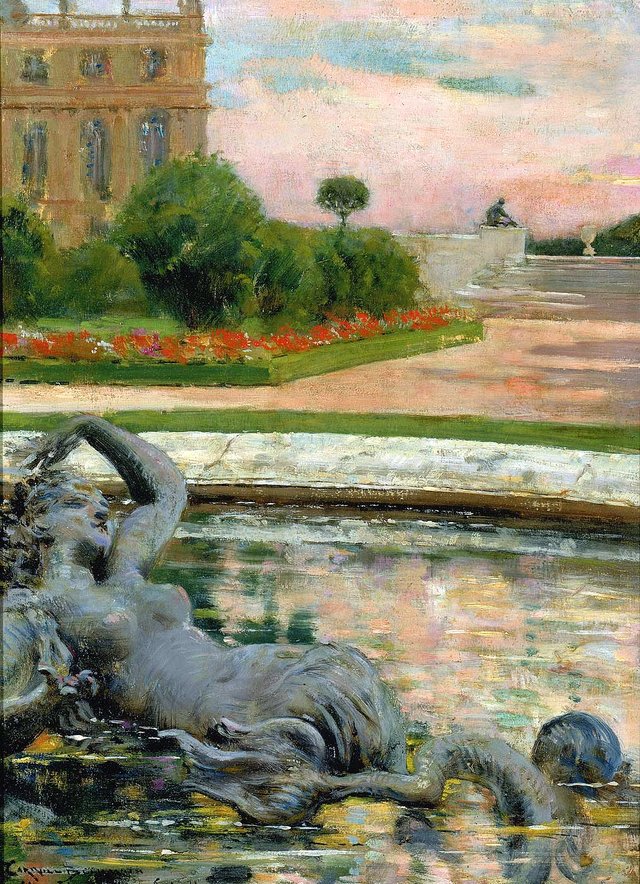 Parterre du Nord, Fontaine des Sirenes by James Carroll Beckwith