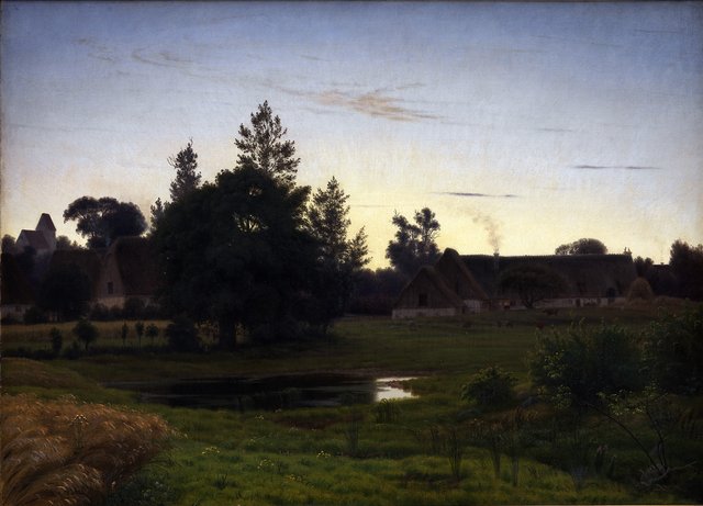 After Sunset in the Outskirts of a Village by Vilhelm Kyhn