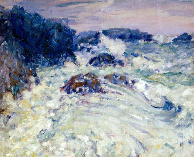 Rough sea, Morestil by John Peter Russell