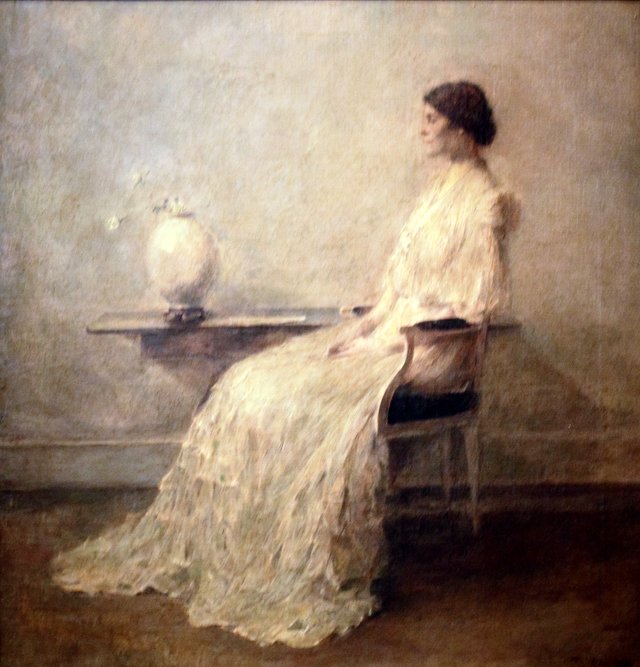 Lady in White (No. 2) by Thomas Dewing