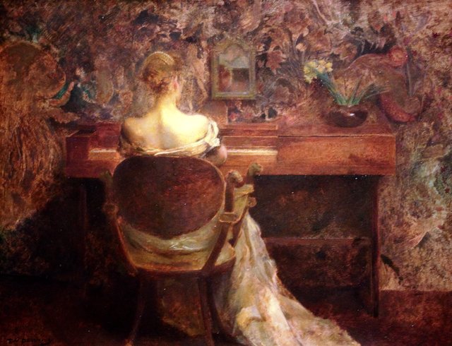The Spinet by Thomas Dewing