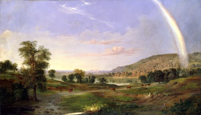 Landscape with Rainbow by Robert Seldon Duncanson