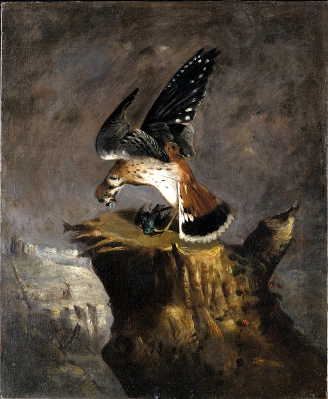 Vulture and Its Prey by Robert Seldon Duncanson