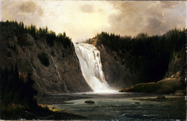 Waterfall on Mont-Morency by Robert Seldon Duncanson