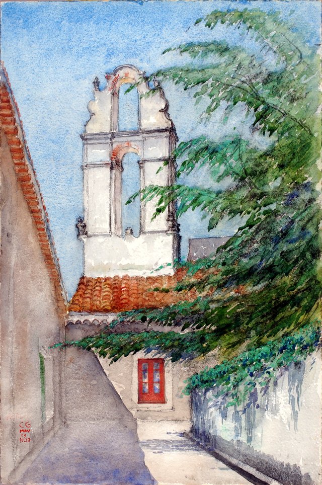 Bell Tower, Hotel San Dominico (Old Monastery, Taormina, Sicily) by Cass Gilbert