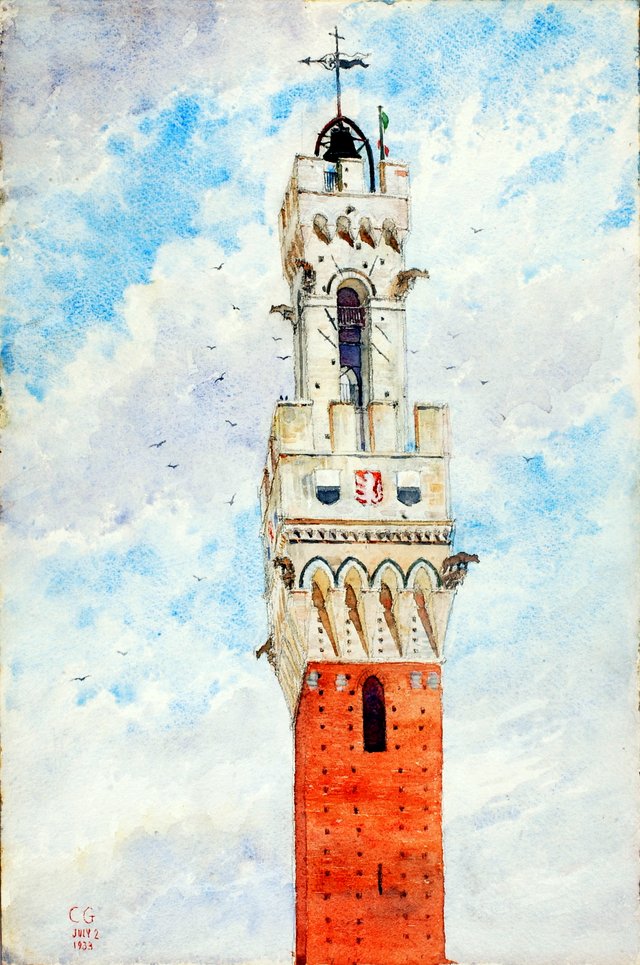 Bell Tower, Italy by Cass Gilbert