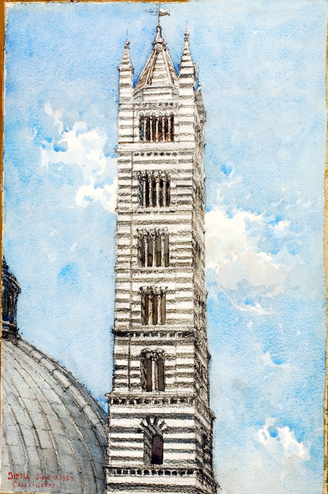 Cathedral Tower, Siena by Cass Gilbert