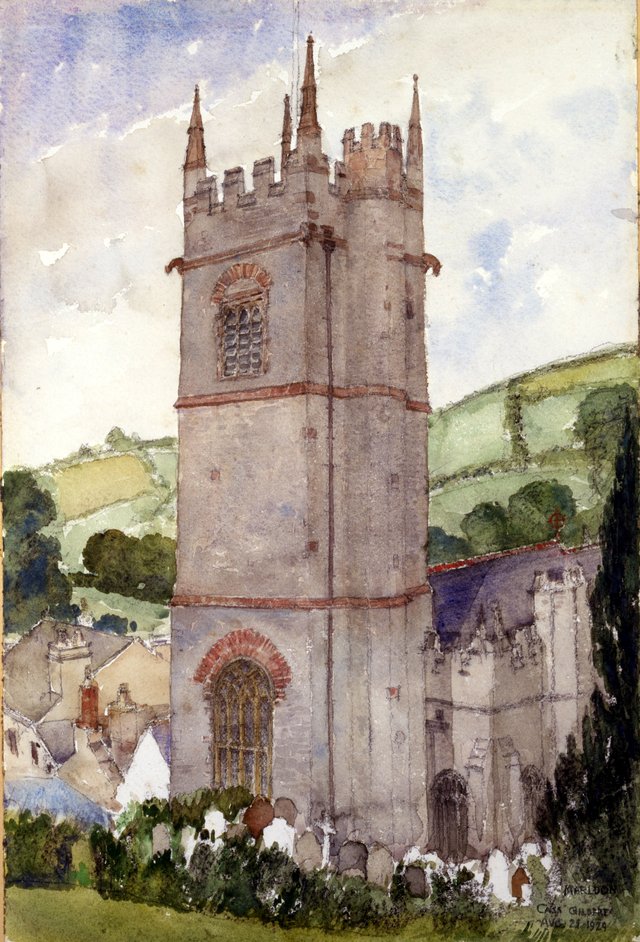Church Tower, Marldon by Cass Gilbert