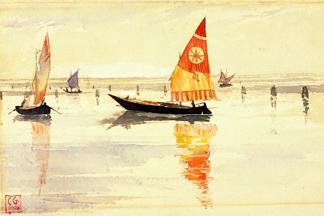 Sailboats (Venice) by Cass Gilbert