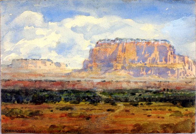 The Enchanted Mesa by William Henry Holmes